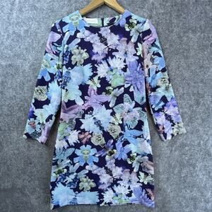 Cacharel Dress 6 Pastel Flowers Romantic Lightweight Spring French Garden Party